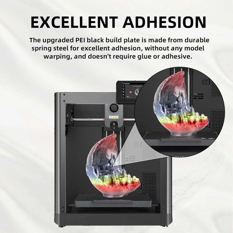 IdeaFormer-3D لوحة سرير PEI AD5M AD5X بحجم 235x235 مم لطابعات Flashforge Adventurer 5M/5M Pro/AD5X، لوحات بناء PEI مرنة لطابعات Flashforge Adventurer ثلاثية الأبعاد - Image 5